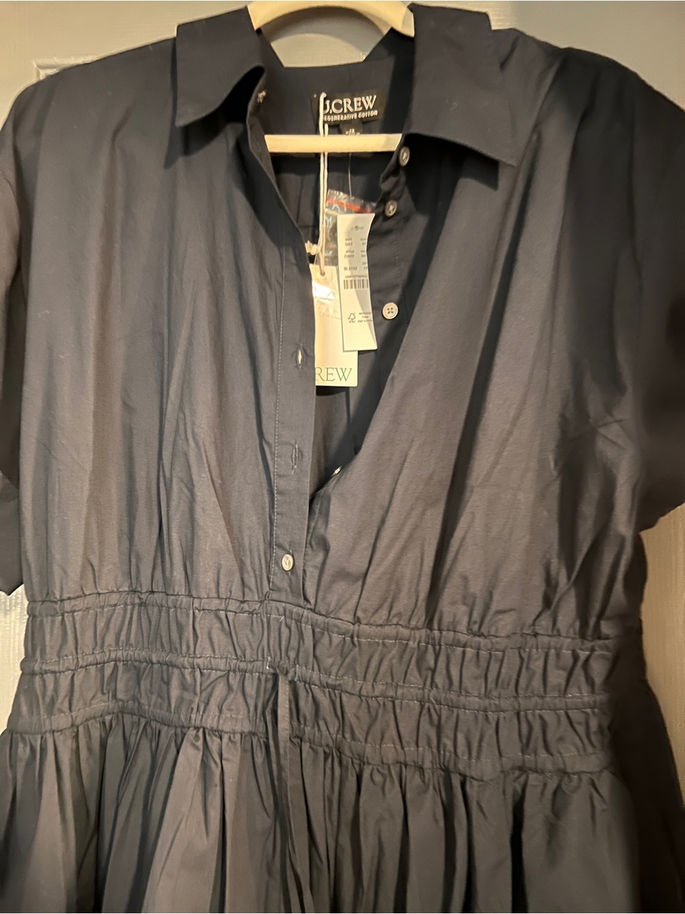J.Crew Elena mini shirt-dress in cotton poplin - Picture 3 of 4